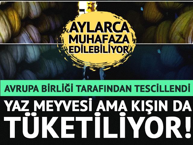 Kendine &ouml;zg&uuml; tadı, kokusu, uzun s&uuml;re bozulmadan saklanması... Yaz meyvesi ama kışın da t&uuml;ketiliyor