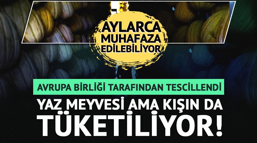 Kendine &ouml;zg&uuml; tadı, kokusu, uzun s&uuml;re bozulmadan saklanması... Yaz meyvesi ama kışın da t&uuml;ketiliyor