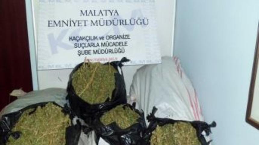 Malatya'da 62 kilogram esrar yakalandı