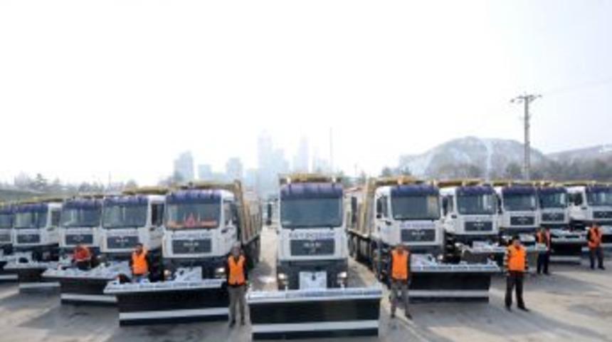 B&uuml;y&uuml;kşehir, kar ve buzla m&uuml;cadele filosunu g&uuml;&ccedil;lendirdi