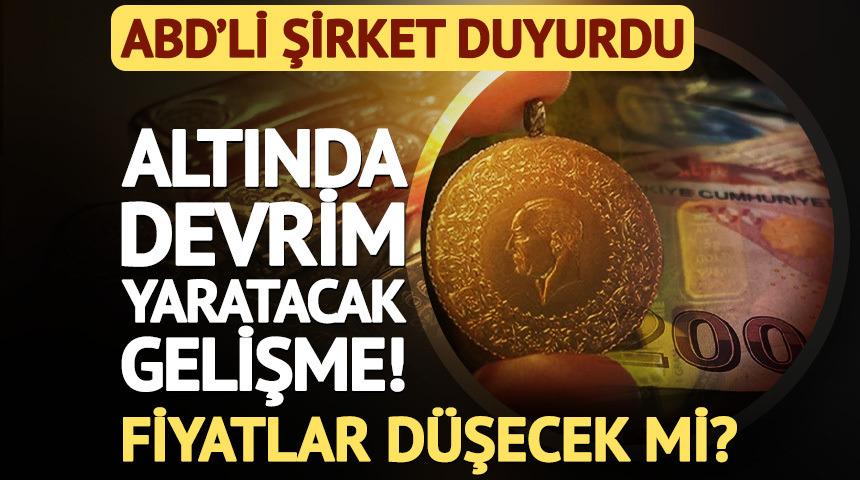 Altında devrim yaratabilecek gelişme! Fiyatlar d&uuml;şecek mi?