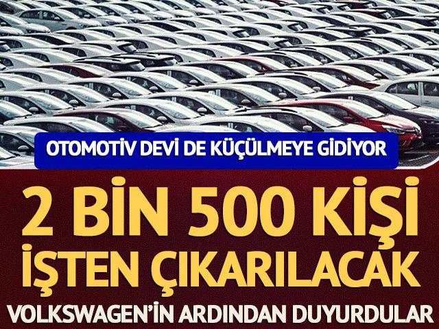 Otomotiv devi Volvo k&uuml;&ccedil;&uuml;lmeye gidiyor! 2 bin 500 kişi işten &ccedil;ıkarılacak
