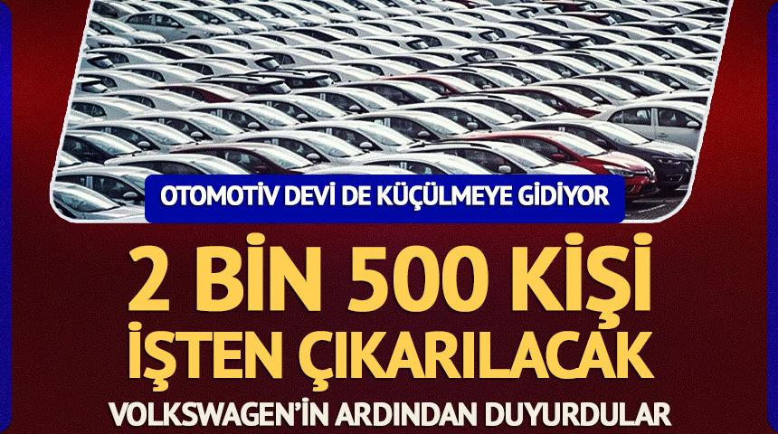 Otomotiv devi Volvo k&uuml;&ccedil;&uuml;lmeye gidiyor! 2 bin 500 kişi işten &ccedil;ıkarılacak
