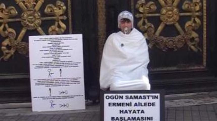 Beyoğlu'nda bir garip &lsquo;Dink&rsquo; eylemi