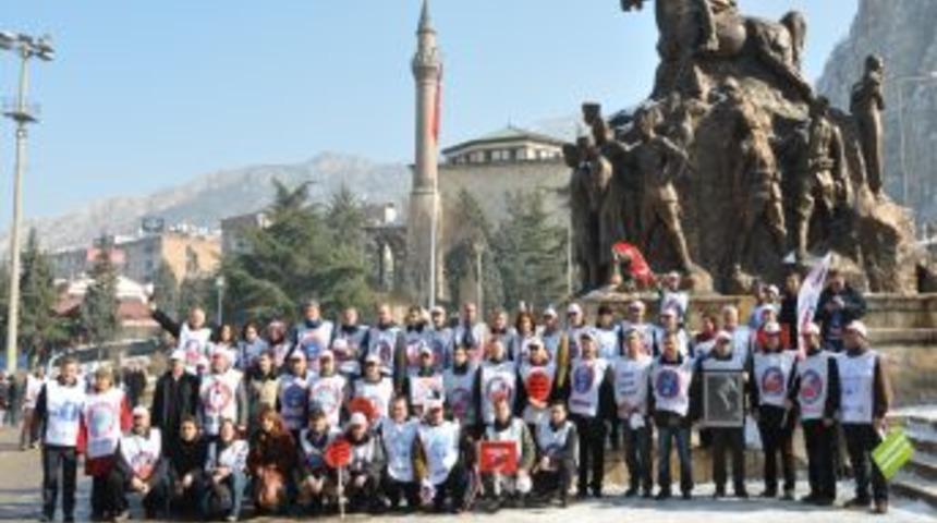 Birleşik Kamu-İş Amasya&rsquo;da eylem yaptı
