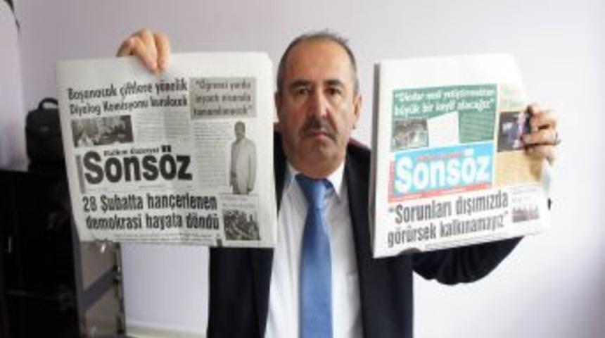 28 Şubat'a tepki i&ccedil;in siyah beyaz gazete yayınladılar