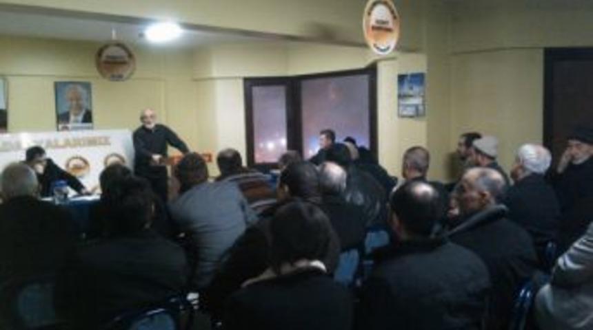 Saadet Partililer üye toplantısında buluştu