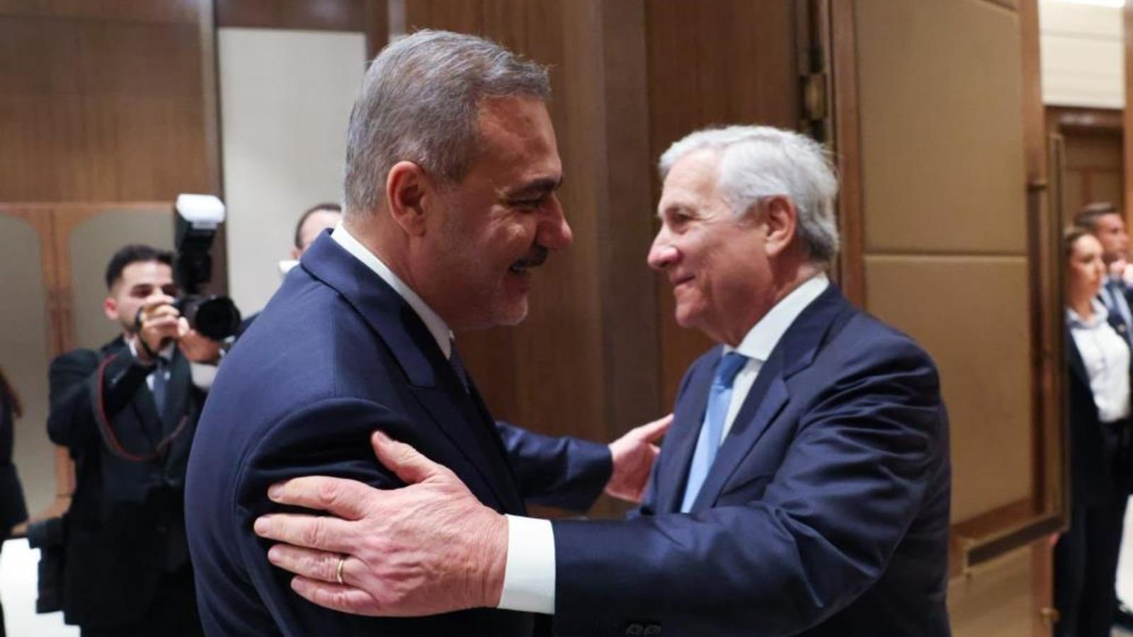 Bakan Fidan, İtalya Dışişleri Bakanı Antonio Tajani ile bir araya geldi
