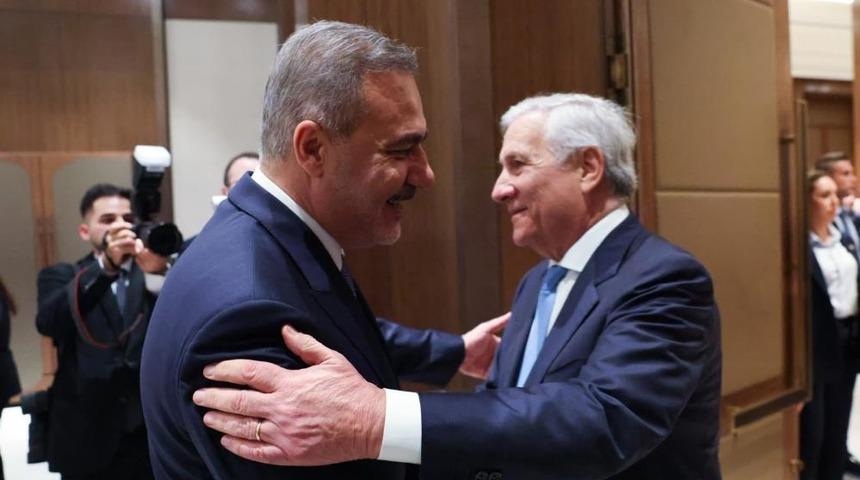 Bakan Fidan, İtalya Dışişleri Bakanı Antonio Tajani ile bir araya geldi