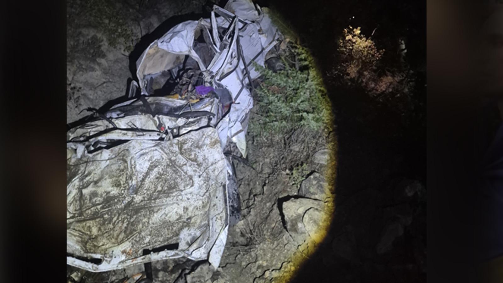 Çankırı'da uçuruma yuvarlanan otomobilde 4 kişi öldü, 1 kişi yaralandı