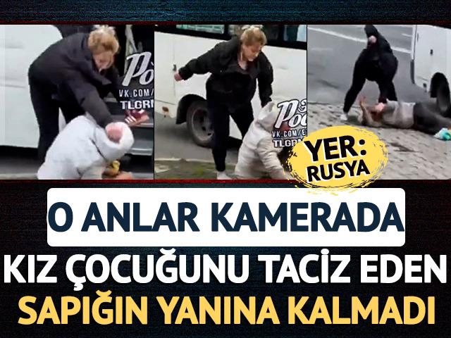 Rusya'da iğren&ccedil; olay: Tacizciyi minib&uuml;sten indirip tekme tokat d&ouml;vd&uuml;!