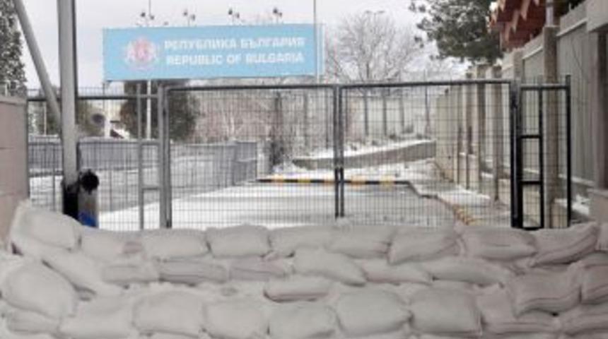 Kapıkule&rsquo;de taşkına karşı kum torbalı tedbir