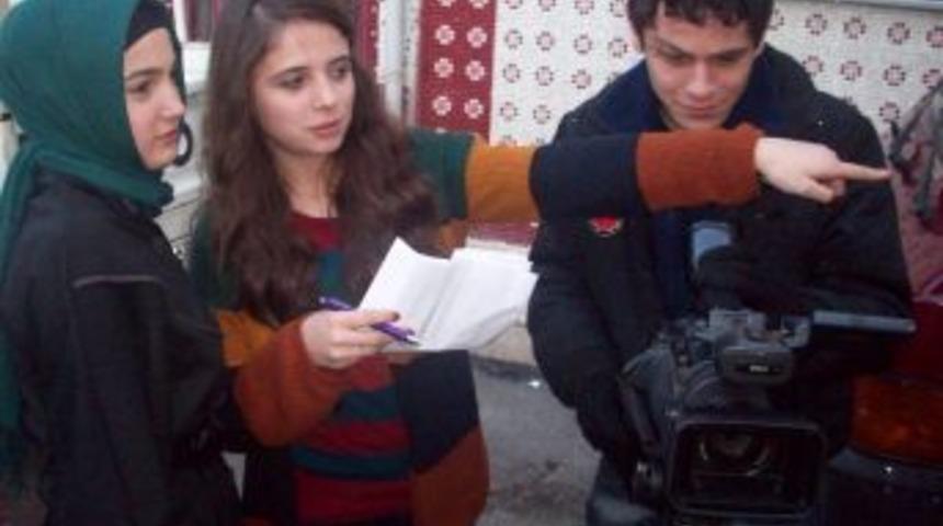 Liseli gen&ccedil;ler kadına şiddete tepki i&ccedil;in film &ccedil;ekti