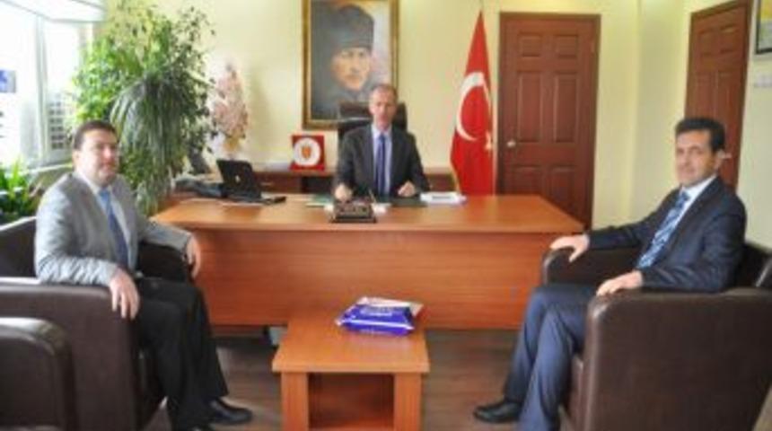 Yozgat Milli Eğitim M&uuml;d&uuml;rl&uuml;ğ&uuml;'ne atanan Saim Kuş&rsquo;a ziyaretler s&uuml;r&uuml;yor