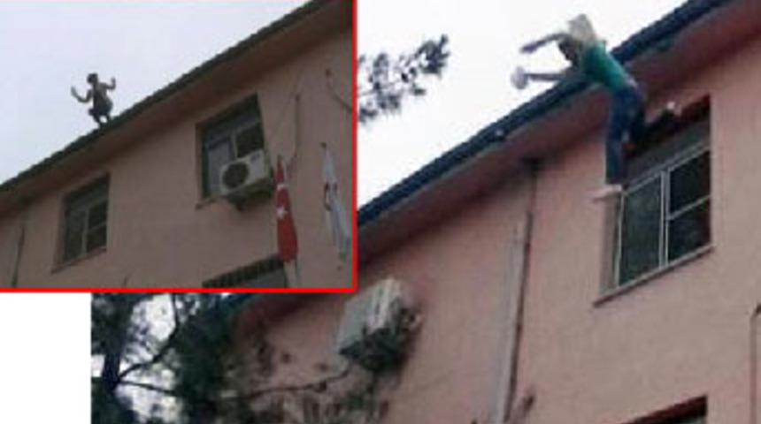 Babası i&ccedil;in hastanenin &ccedil;atısından atladı