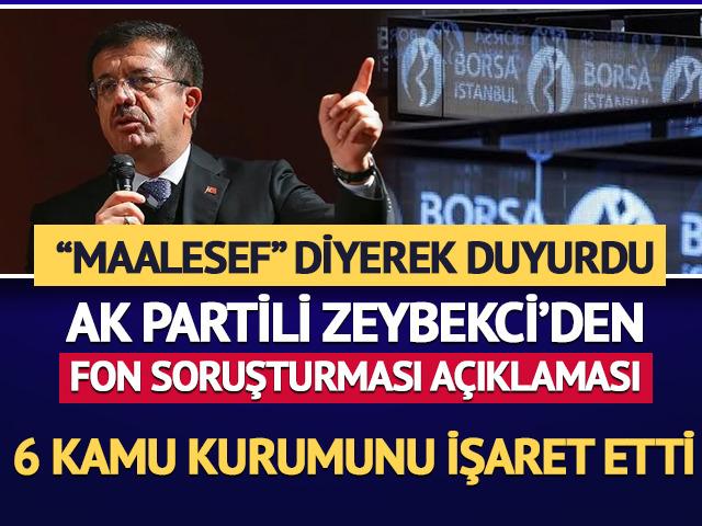 Fon soruşturması a&ccedil;ıklaması! 'Maalesef' diyerek 6 kamu kurumunu işaret etti