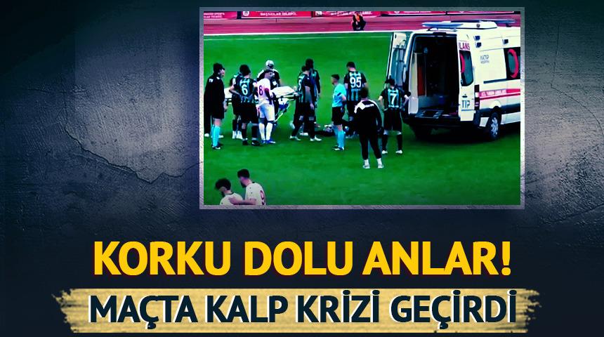 Ma&ccedil;ın son dakikalarında fenalaşan futbolcu kalp krizi ge&ccedil;irdi