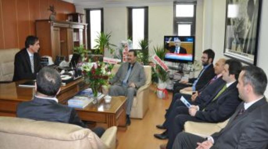 Feza Eğitim Kurumları heyetinden İl Milli Eğitim M&uuml;d&uuml;r&uuml;'ne ziyaret