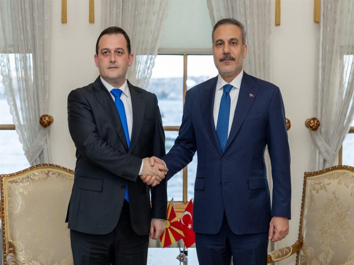 Dışişleri Bakanı Fidan, Kuzey Makedonya Devlet Bakanı Zeynula ile g&ouml;r&uuml;şt&uuml; 1