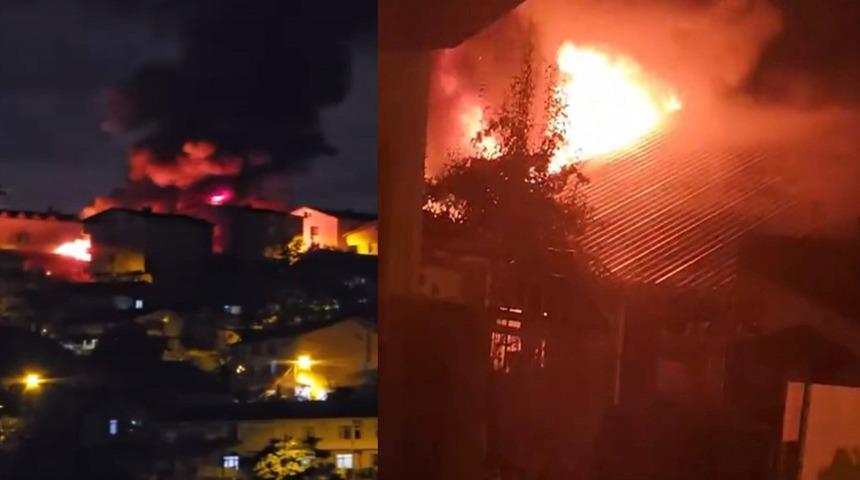 Beykoz'da kul&uuml;bede başlayıp 2 binaya sı&ccedil;rayan yangın s&ouml;nd&uuml;r&uuml;ld&uuml;