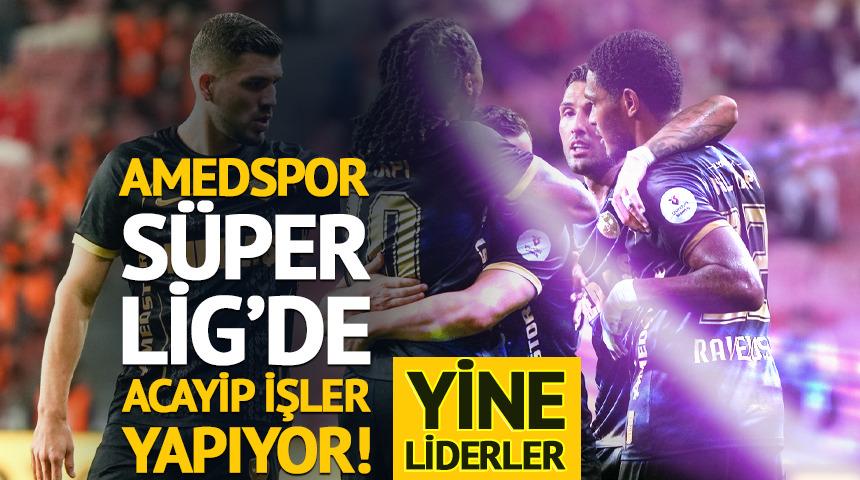 Amed, Samsun'da geri d&ouml;n&uuml;p liderliğe oturdu: Besnik Hasi'nin &ouml;ğrencileri deplasmanda ilk kez kazandı!
