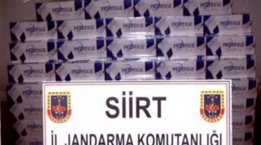 Siirt'te 1800 paket ka&ccedil;ak sigara yakalandı