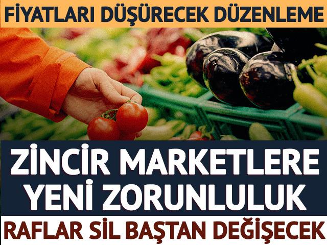 Marketlere yeni zorunluluk: Raflar değişecek, fiyatlar d&uuml;şecek