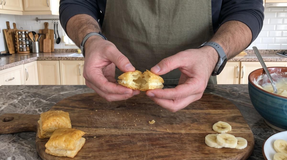 Milföyden yalancı profiterol tarifi! Az malzemeli pratik tatlı 2