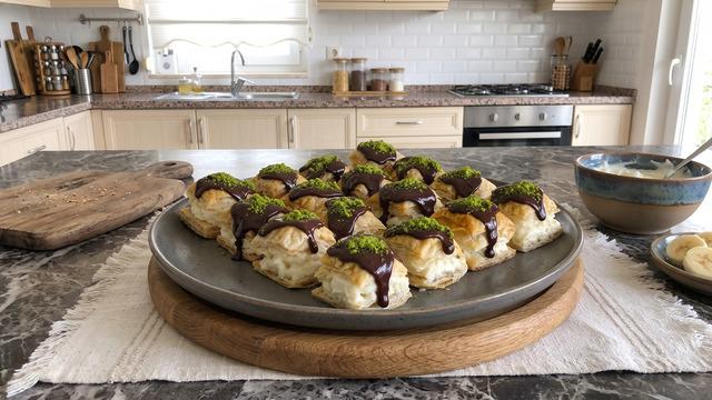 Milföyden yalancı profiterol tarifi! Az malzemeli pratik tatlı