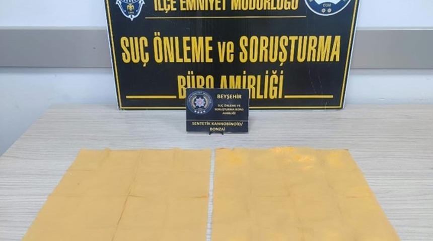 Beyşehir&rsquo;de 3 bin kullanımlık bonzai ele ge&ccedil;irildi: 3 tutuklama