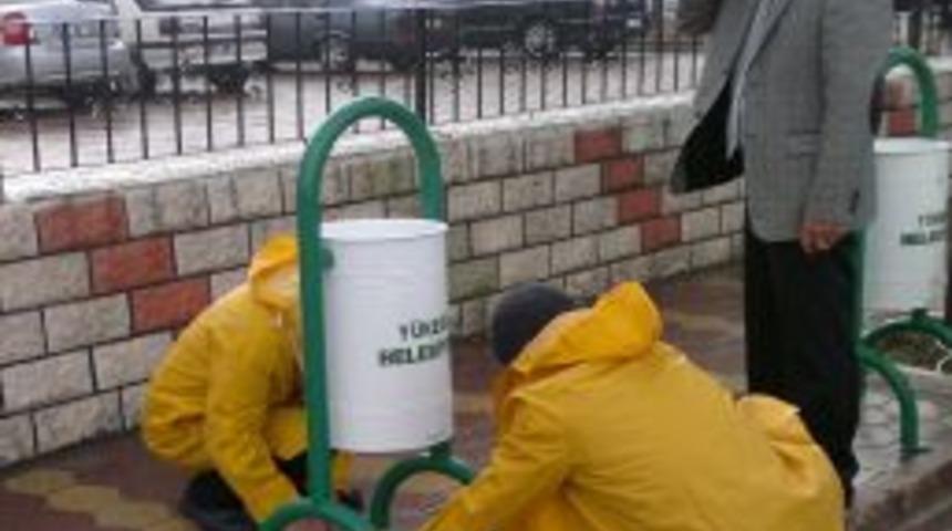 Y&uuml;reğir'de &ccedil;&ouml;pler artık yere atılmayacak