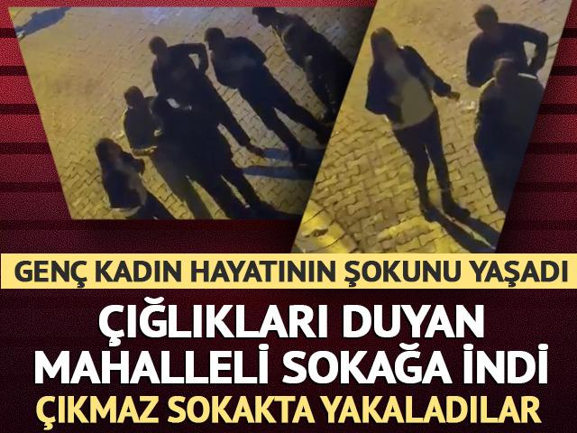Kağıthane'de kadına sokakta taciz iddiası! &Ccedil;ığlık seslerini duyan mahalleli ş&uuml;pheliyi &ccedil;ıkmaz sokakta yakaladı