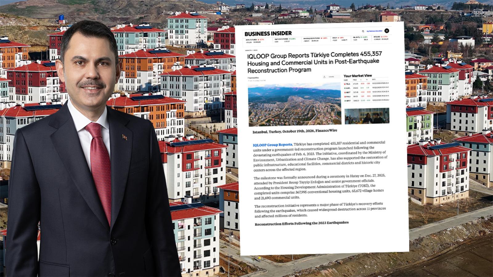 Asrın inşa seferberliği ABD basının gündeminde: "Türkiye'nin konut üretimi deprem bölgesinde saatte 23, günde 550 konuta eşdeğer bir hıza ulaştı"