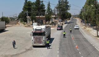 Kilis&rsquo;te dron destekli trafik denetimi