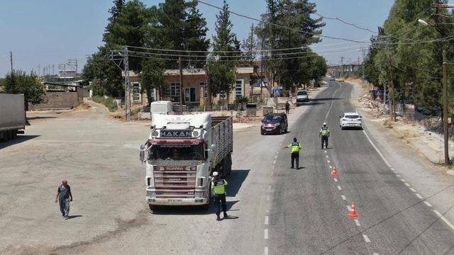 Kilis’te dron destekli trafik denetimi