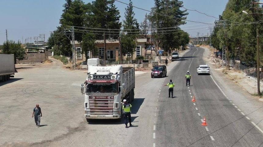 Kilis&rsquo;te dron destekli trafik denetimi
