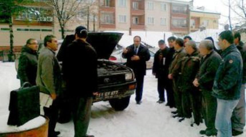 Orman B&ouml;lge M&uuml;d&uuml;rl&uuml;ğ&uuml;, personeline kış şartları eğitimi verdi