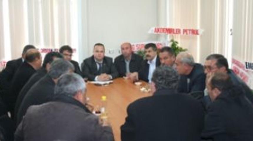 K&ouml;y muhtarları, Hakkı Meniz&rsquo;i ziyaret ettiler