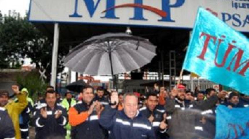 Mersin limanında eylem&hellip;Direnişin 210.g&uuml;n&uuml;...