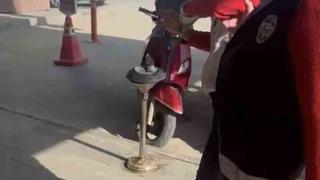 Kediye taşla vuran kadın yakalandı