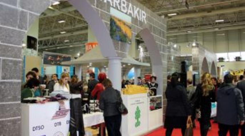 EMİTT Fuarı'nda Diyarbakır standına b&uuml;y&uuml;k ilgi