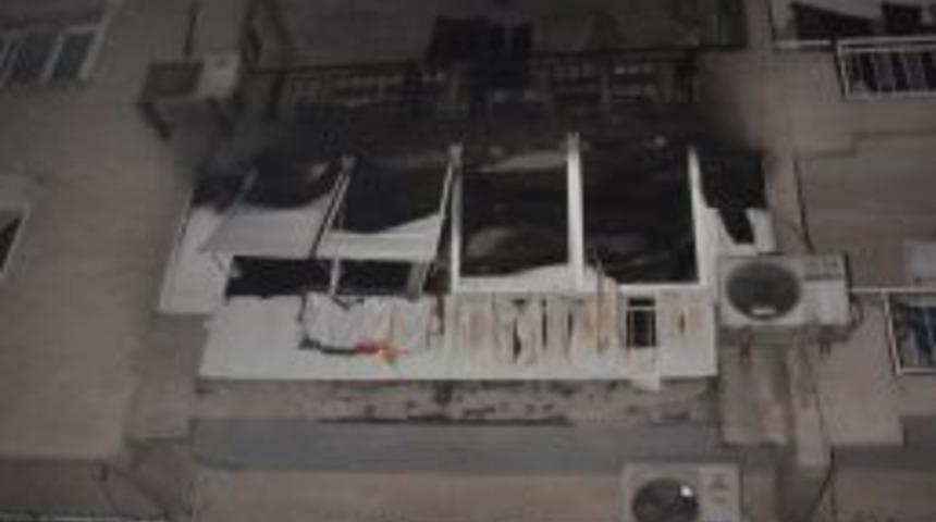 Apartmanda çıkan yangın büyümeden söndürüldü