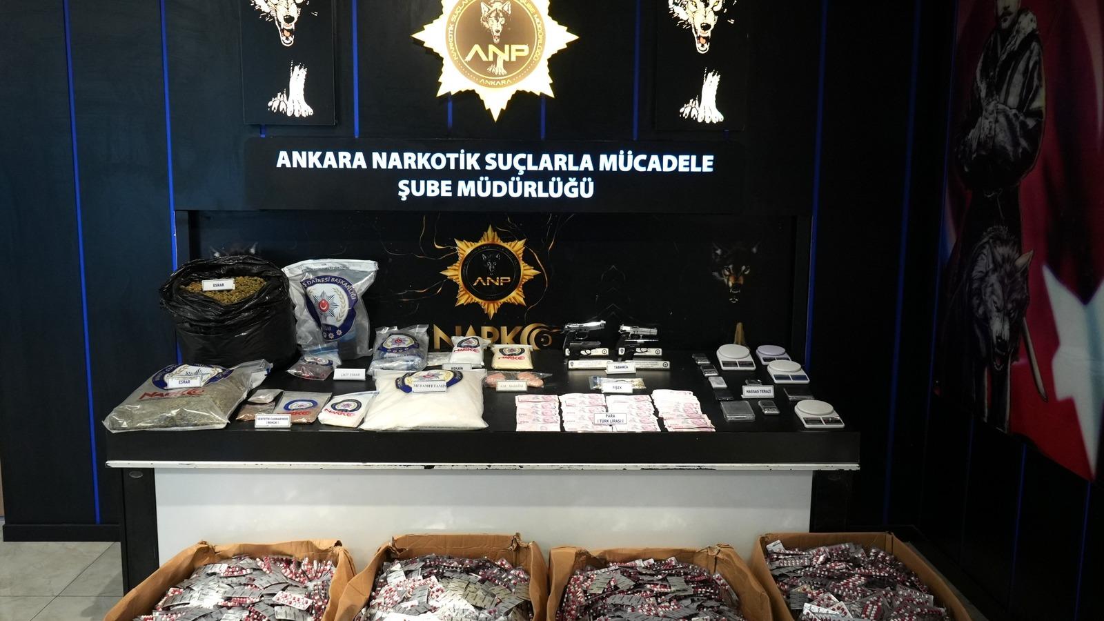Ankara'da uyuşturucu operasyonlarında son 1 haftada 69 tutuklama