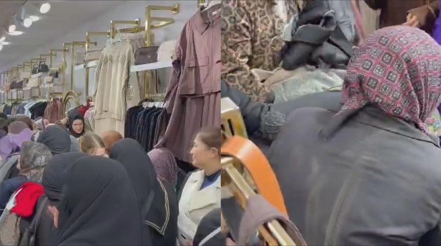 Sultangazi'de İndirim izdihamında 1 kişi bayıldı, 1 kişi yaralandı!