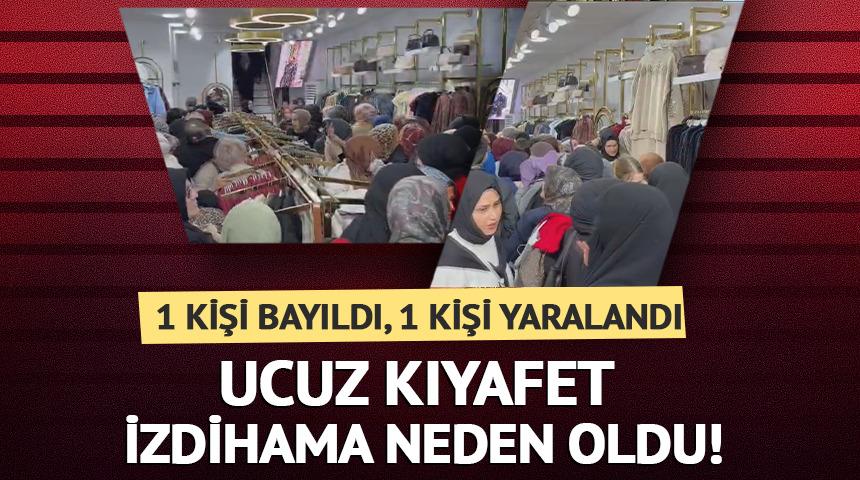 İndirim izdihamında 1 kişi bayıldı, 1 kişi yaralandı!