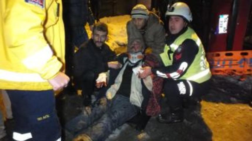 Sakarya'da buzlanma kazası: 2 yaralı