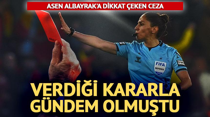 Tartışmalı kararlarıyla g&uuml;ndem olan FIFA kokartlı hakem Asen Albayrak'a MHK'den flaş ceza