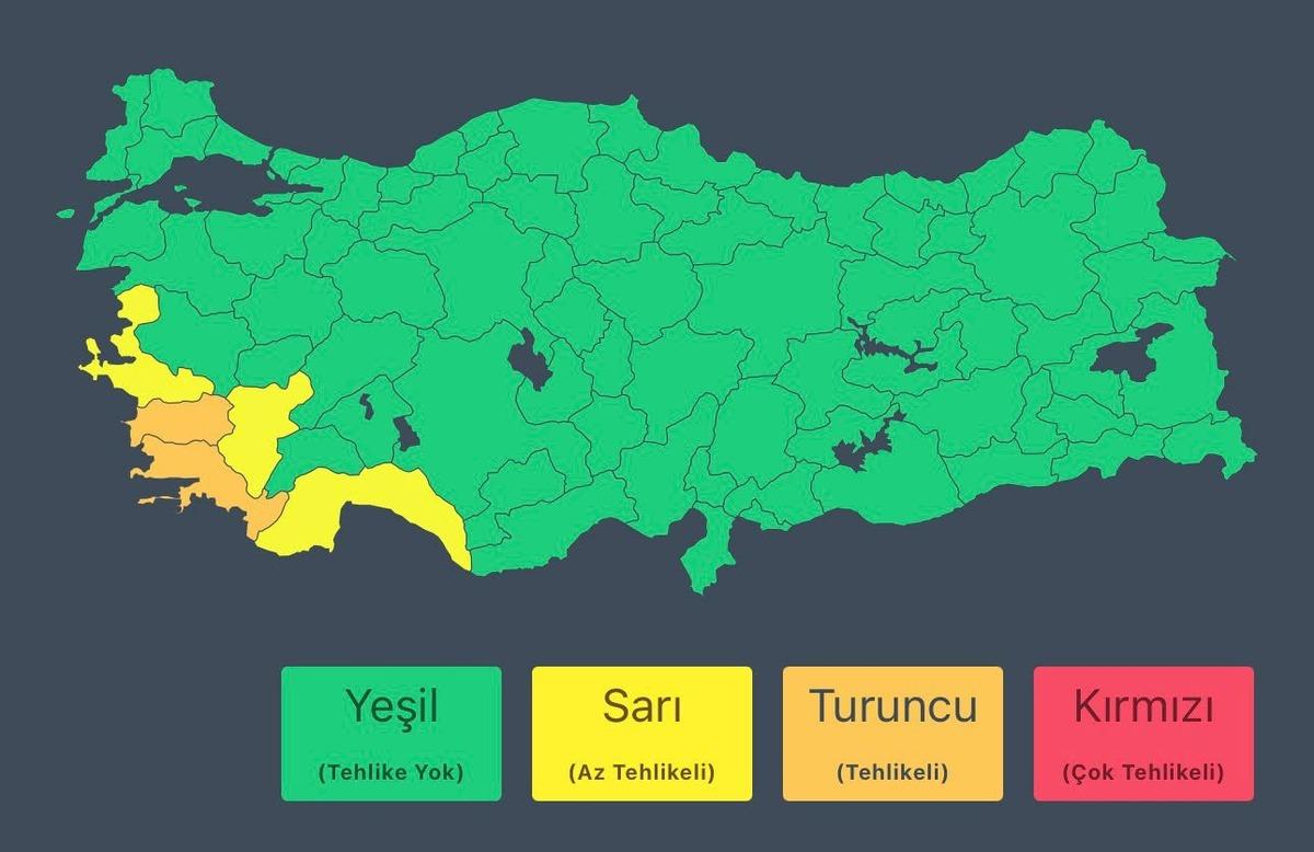 İ&ccedil;işleri Bakanlığı ndan  sağanak  uyarısı 1