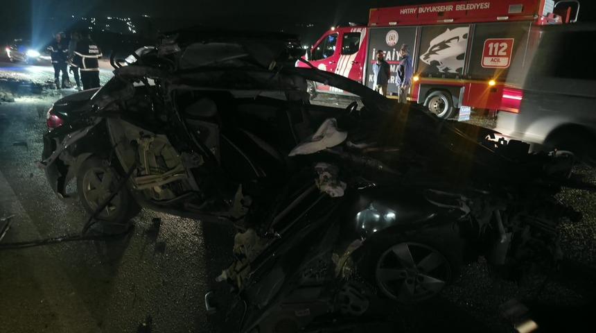 Hassa&rsquo;da trafik kazası: 3 yaralı