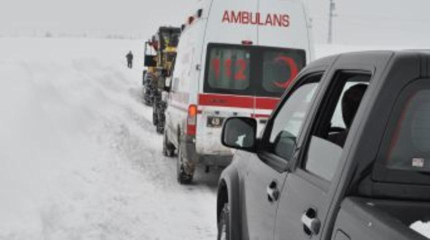Muş'ta zorlu hasta kurtarma operasyonu